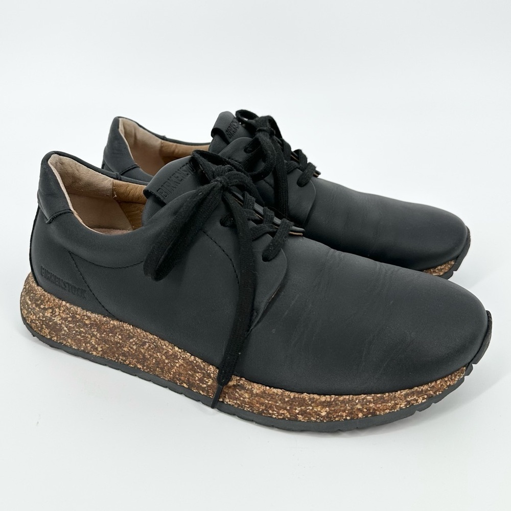 Birkenstock Black Leather "Wrigley" Sneaker Comfort Shoes